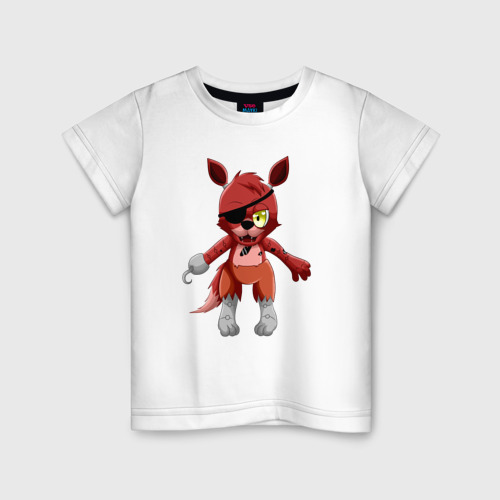 Детская футболка хлопок Foxy, цвет белый