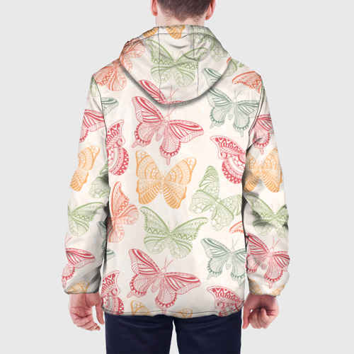 Мужская куртка 3D Узор из бабочек, цвет 3D печать - фото 5