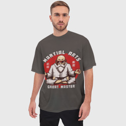 Мужская футболка oversize 3D Master боевых искусств - фото 2