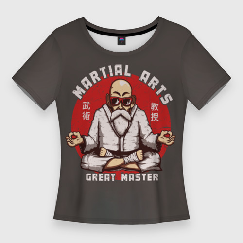 Женская футболка 3D Slim Master боевых искусств, цвет 3D печать