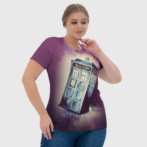 Женская футболка 3D Перемещение во времени, цвет 3D печать - фото 6