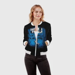 Женский бомбер 3D Будка доктора - фото 2