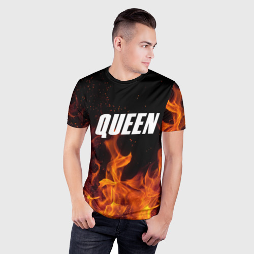 Мужская футболка 3D Slim Queen, цвет 3D печать - фото 3