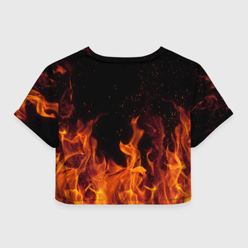 Женская футболка Crop-top 3D Red Hot Chili Peppers, цвет 3D печать - фото 2