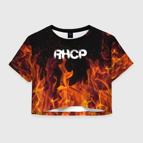 Женская футболка Crop-top 3D Red Hot Chili Peppers, цвет 3D печать