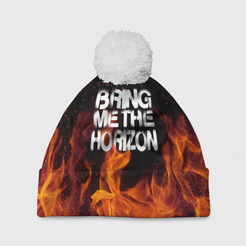 Шапка 3D c помпоном Bring Me The Horizon, цвет 3D печать