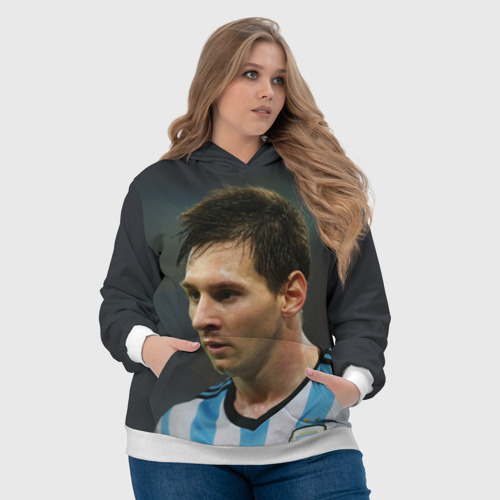 Женская толстовка 3D Leo Messi, цвет 3D печать - фото 6