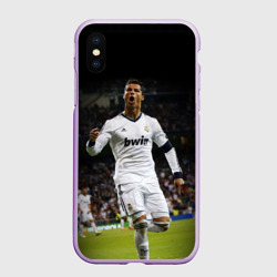 Чехол для iPhone XS Max матовый Роналдо