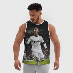 Мужская спортивная майка 3D Роналдо - фото 2