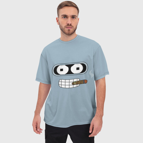 Мужская футболка oversize 3D Bender, цвет 3D печать - фото 3