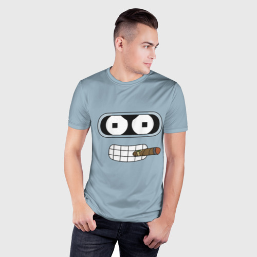 Мужская футболка 3D Slim Bender, цвет 3D печать - фото 3