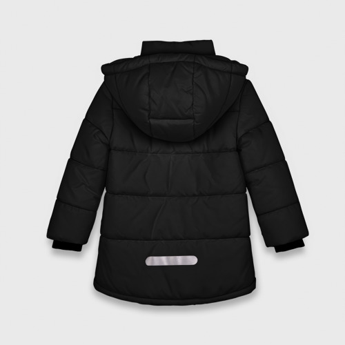 Зимняя куртка для девочек 3D с принтом Военная разведка, вид сзади #1