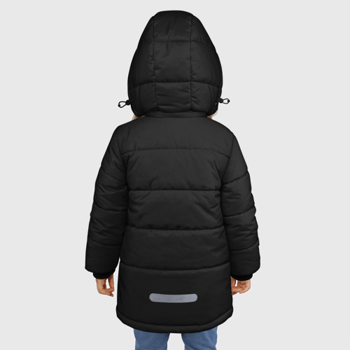 Зимняя куртка для девочек 3D с принтом Военная разведка, вид сзади #2