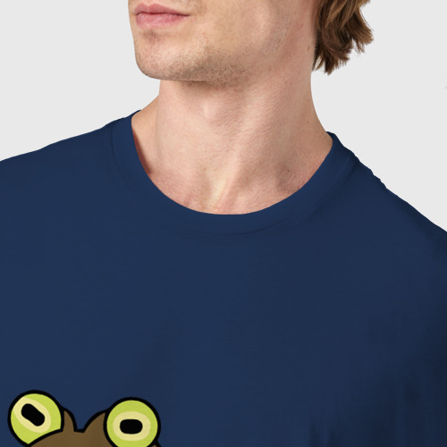 Мужская футболка хлопок Гипножаба, цвет темно-синий - фото 6