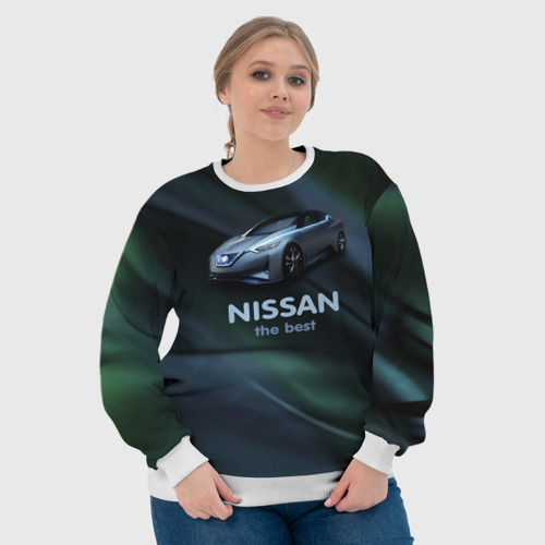 Женский свитшот 3D Nissan the best, цвет 3D печать - фото 6