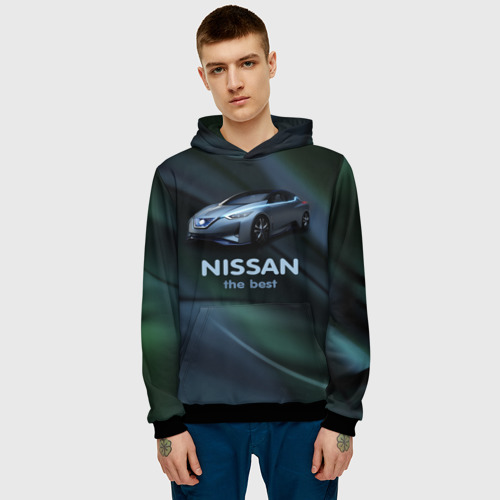 Мужская толстовка 3D Nissan the best, цвет черный - фото 3