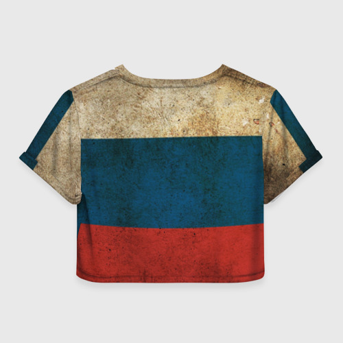 Женская футболка Crop-top 3D This is Russia, цвет 3D печать - фото 2