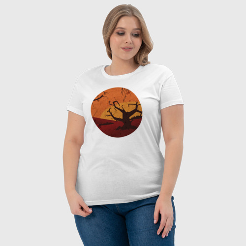 Женская футболка хлопок Старые деревья - фото 6