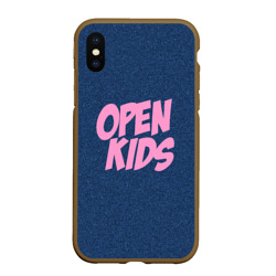 Чехол для iPhone XS Max матовый Open kids