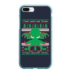 Чехол для iPhone 7Plus/8 Plus матовый Новогодний свитер Ктулху