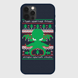 Чехол для iPhone 12 Pro Новогодний свитер Ктулху