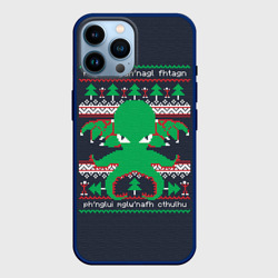 Чехол для iPhone 14 Pro Max Новогодний свитер Ктулху