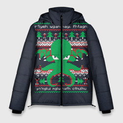 Мужская зимняя куртка 3D Новогодний свитер Ктулху