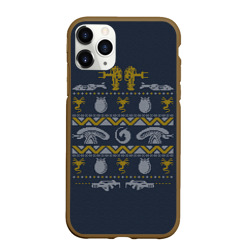 Чехол для iPhone 11 Pro Max матовый Новогодний свитер Чужой