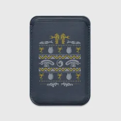Картхолдер Magsafe магнитный Новогодний свитер Чужой