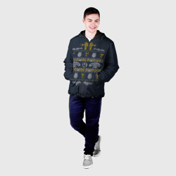 Мужская куртка 3D Новогодний свитер Чужой - фото 2