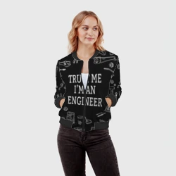 Женский бомбер 3D Строитель 13 - фото 2