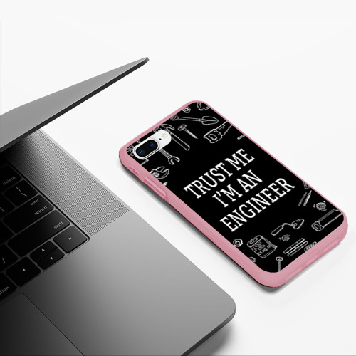 Чехол для iPhone 7Plus/8 Plus матовый Строитель 13, цвет баблгам - фото 5