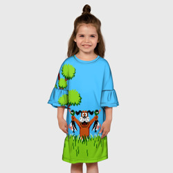 Детское платье 3D Утиная охота - фото 2