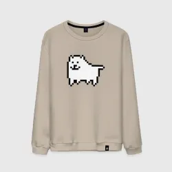 Мужской свитшот хлопок Undertale game Doge pixels