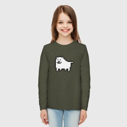 Детский лонгслив хлопок Undertale game Doge pixels - фото 2