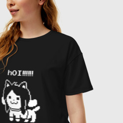 Женская футболка хлопок Oversize Hoi! - фото 2