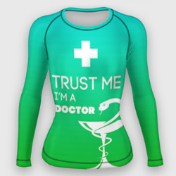 Женский рашгард 3D Trust me, i'm a Doctor