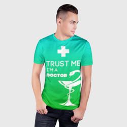 Мужская футболка 3D Slim Trust me, i'm a Doctor - фото 2