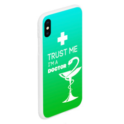 Чехол для iPhone XS Max матовый Trust me, i'm a Doctor - фото 2