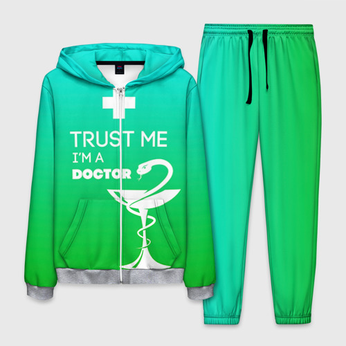 Мужской костюм 3D Trust me, i'm a Doctor, цвет меланж