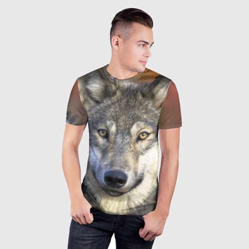 Мужская футболка 3D Slim Волк - фото 3