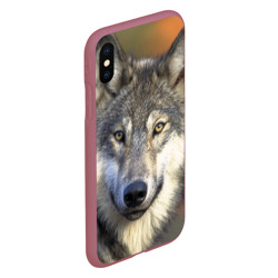 Чехол для iPhone XS Max матовый Волк - фото 2