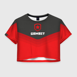 Женская футболка Crop-top 3D Gambit Gaming Uniform