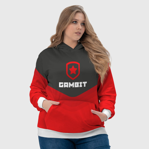 Женская толстовка 3D Gambit Gaming Uniform, цвет 3D печать - фото 6