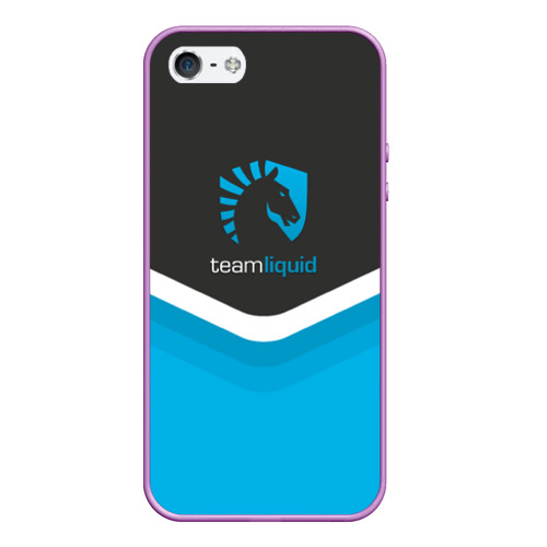 Чехол для iPhone 5/5S матовый Team Liquid Uniform, цвет сиреневый