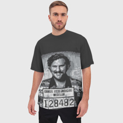 Мужская футболка oversize 3D Pablo Escobar - фото 2