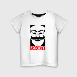 Детская футболка хлопок Fsociety