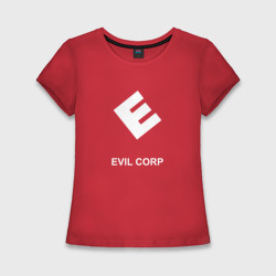 Женская футболка хлопок Slim Evil corporation