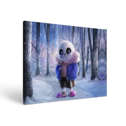 Холст прямоугольный Winter forest & Sans