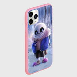 Чехол для iPhone 11 Pro Max матовый Winter forest & Sans - фото 2